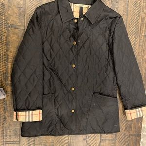 Back Burberry quilted coat